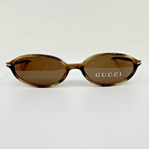 New Vintage GUCCI 2460 SUNGLASSES GG 2460 C. 2CM Havana 48-15-140mm Made Italy - Picture 1 of 14