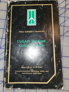 1985 Oldsmobile Cutlass Supreme Cutlass Salon 442 Owners Manual - Bild 1 von 1
