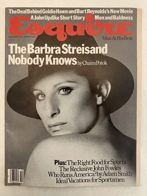 Vintage Esquire Magazine October 1982 Barbra Streisand Nobody Knows VG Foto 1 de 4