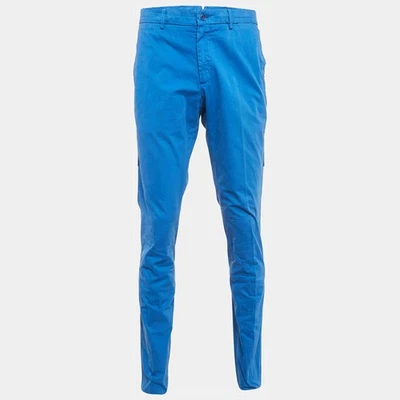 Lanvin Blue Cotton Gabardine Trousers L - Image 1 of 4
