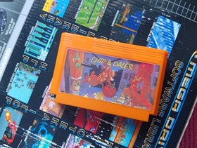 Chip and Dales Dendy Famiclone game rare cartridge  FC Famicom Pegasus 60pin