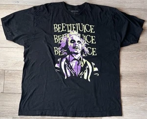 Neon Beetlejuice Tee Black 2XL (50/52) Halloween - Picture 1 of 3