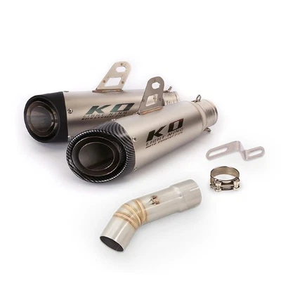 Silenciador silenciador tubo de escape de enlace medio 51 mm deslizable para Yamaha FZ8 FZ8N Foto 1 de 4