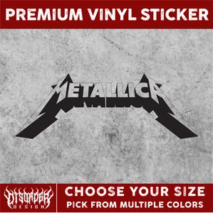 METALLICA 3D [VINYL STICKER]-for Car/Truck WINDOW-LAPTOP-FOLDER-YOU PICK CLR/SZE - Picture 1 of 6