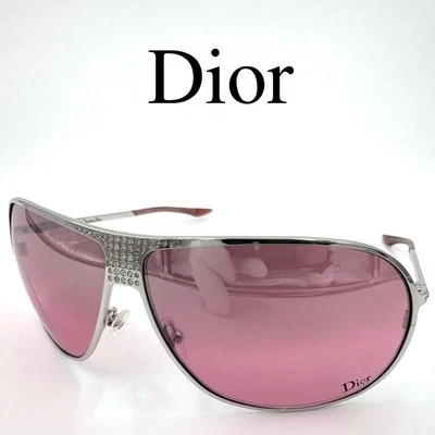 Christian Dior Sunglasses Rhinestone Side Logo One Point Pink Women's i13444 - Image 1 of 4