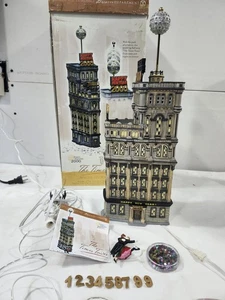 Department 56 Village Times Square Tower 2000 Building RARE Read Description! - Picture 1 of 16
