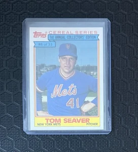 1984 Topps Cereal Series Tom Seaver #8 Of 33 New York Mets - Picture 1 of 2