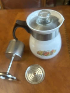 Corning SPICE of LIFE 6-Cup Percolator Coffee Pot - P-166 Great Condition - Picture 1 of 8