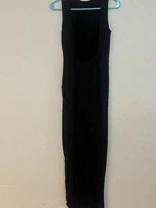 ASOS DESIGN Schwarzes Damenkleid mit offenem Rücken Größe 12 Stretch - Bild 1 von 9