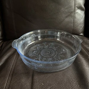 De Colección Anchor Hocking Fire-King PHILBE Zafiro Azul Vidrio 10.5" Horno Tostador/Sartén - Imagen 1 de 10