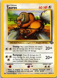 Tauros Uncommon Jungle 47/64 MP - Picture 1 of 2