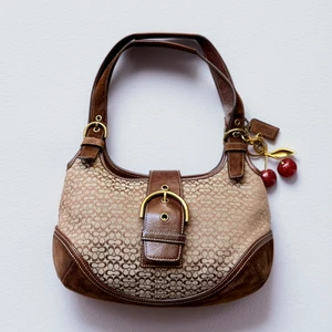 Coach Y2K Brown Brass Soho Hobo Shoulder Bag 7074 China - Picture 1 of 9