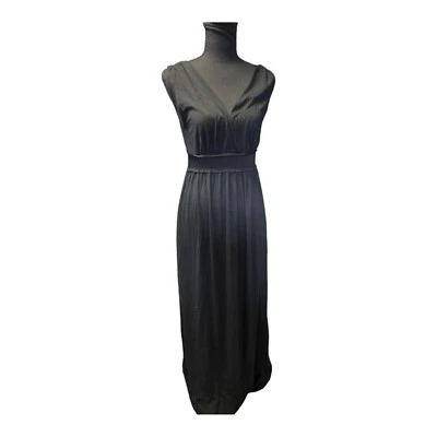 Maxi vestido elástico negro con cuello en V MAX EDITION para mujer talla grande nuevo sin etiquetas Foto 1 de 4