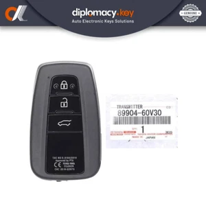 Toyota Land Cruiser Prado 2020-2023 Genuine Smart Key 3 Btns 433MHz 89904-60V30 - Picture 1 of 4