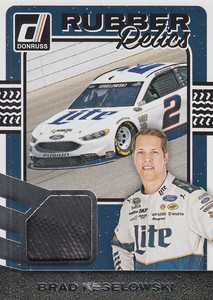2017 Donruss Rubber Relics Racing Card #3 Brad Keselowski