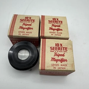 Vintage Seerite 10X Magnifying Glass Lenses Made In Japan - Picture 1 of 7