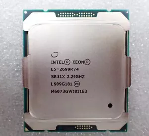 Intel Xeon e5-2699R v4 CPU processor 22 cores 44 threads LGA 2011-3 2.2ghz - Picture 1 of 2