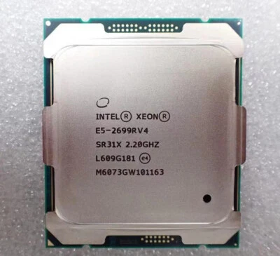 Intel Xeon e5-2699R v4 CPU processor 22 cores 44 threads LGA 2011-3 2.2ghz - Image 1 of 2
