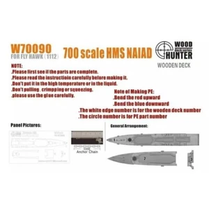 Hunter W70090 1/700 Holzdeck HMS NAIAD FÜR FLY HAWK FH1112 - Bild 1 von 2