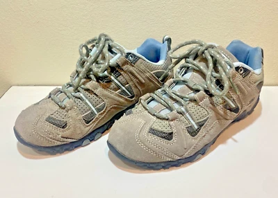 Womens Hi Tec Adventure Ortholite Intrepid Hiking Trail Shoes Gray/Blue 6.5 - Image 1 of 4