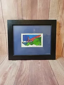 Original Framed Art Work By Katherine Glans "Golden Gate Bridge" - Picture 1 of 4