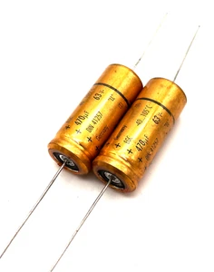 6 x ROE EGC axiale Kondensatoren 470uF/63V - Audio Grade -NOS - Picture 1 of 2