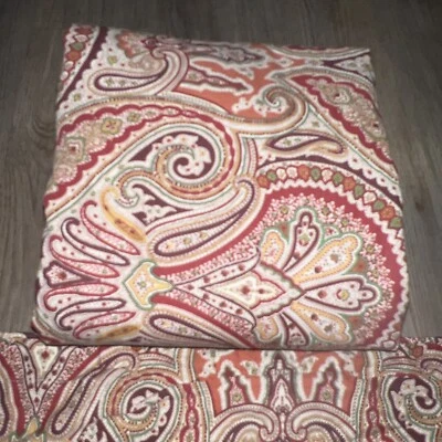 RALPH LAUREN Orson 佩斯利全套大号被套和 2 枕套 100% 棉 — 第 1/4 张图片