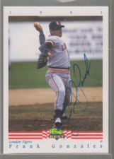 Autographed 1992 Classic Best Frank Gonzales - London Tigers