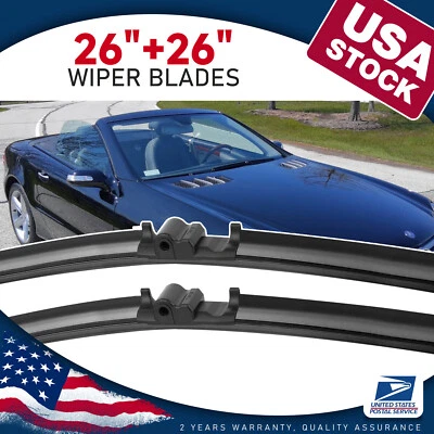 26"+26" All season Front Wiper Blades For 2007-2011 Mercedes-Benz CLS63 AMG - Image 1 of 4