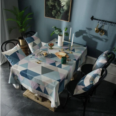 Tablecloth Dining Room Kitchen Rectangle Table Cloth Cover Tablewear Party Decor - Image 1 of 4