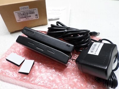 IDTech SecureMag Serial Card Reader w/ Power Sup for USAePAY - IDRE-332133BEX-R1 - Image 1 of 4