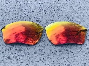 LENTES ESPEJO POLARIZADAS GRABADO ROJO FUEGO PARA MEDIA CHAQUETA OAKLEY 2.0 XL - Imagen 1 de 4