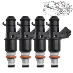 16450-PPA-A01 4 New OEM Fuel Injectors For 2002 2003 2004 Honda CRV CR-V - Picture 1 of 11