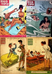 13 Old Issues of Rico Tipo - Spanish Gags & Girls Humor Comics Magazine on DVD - Bild 1 von 24