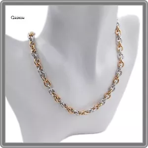 Collana Catena Girocollo in Argento Sterling 925 da Uomo Donna Made in Italy - Foto 1 di 7