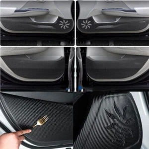 Inner Door Carbon Fiber Leather For Honda Civic Anti-Kick Panel Trim 2012-2015 - Picture 1 of 7