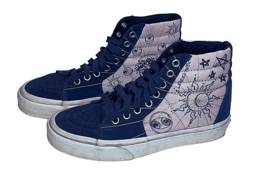 VANS MYSTIC PARISIAN SCARPE DA SKATER ALTE IN PELLE E TELA UOMO US 4 5 DONNA 6