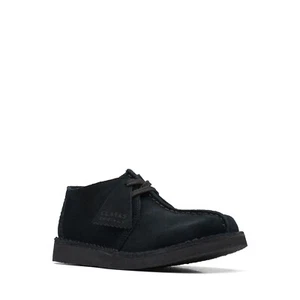 Clarks Kids Desert Trek O Black Suede 26168046 - Picture 1 of 7