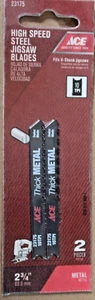 JIGSAW BLADE 2PK. ACE HIGH SPEED STEEL 10 TPI #23175 NEW - Picture 1 of 2