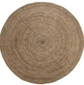 ROUND 4 FT. HANDCRAFTED WOVEN JUTE ACCENT RUG - Picture 1 of 1