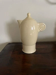 Jean Luce Art Deco Cream Yellow Coffee Pot by Villeroy and Boch 1920s - Picture 1 of 8