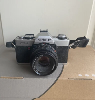 Vintage Minolta XG-A 35mm Camera with Minolta 50mm lens NOT TESTED - Image 1 of 4