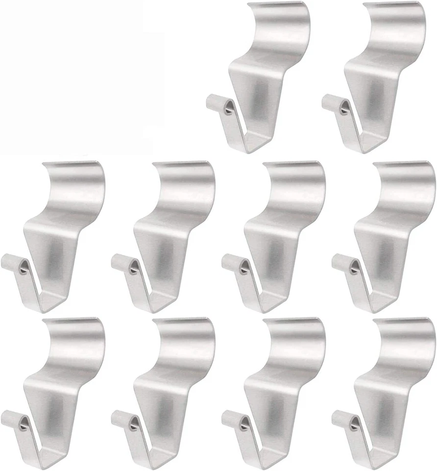 10 Pack Vinyl Siding Hooks Heavy Duty Stainless Steel Hanger Rustproof 12lbs Cap