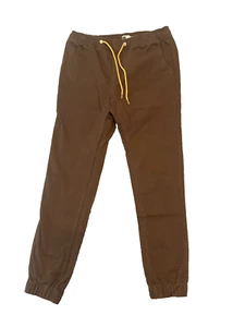 LIRX Brown casual Mens Relaxed Fit Track Pants with string size 32 - Picture 1 of 11