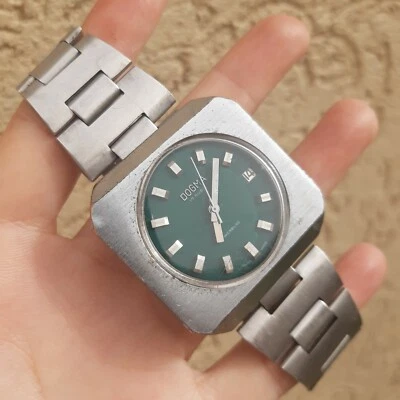 Dogma Rare square Green mechanical vintage watch Ref 451707,Old Dogma collection - Image 1 of 4