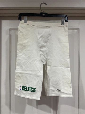 Vintage Rare Bike Authentic Green White Nba Short Celtics Large Spandex Cover