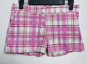 body central Checked Pink Mini Shorts Sz S - Picture 1 of 3