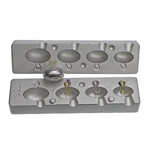 Back Lead Form 25-35-40-50g Angelblei Senker Form/Karpfen Angelform - Bild 1 von 2
