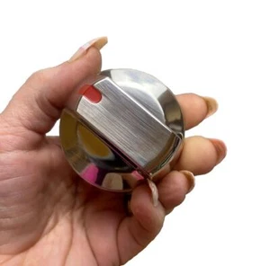 Gas Stove Replacement Knobs Range Oven Parts Silver Pack of 5 New - Picture 1 of 9