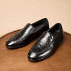 Chaussures en cuir d'affaires britanniques tendance hommes mocassins en cuir véritable respirant
